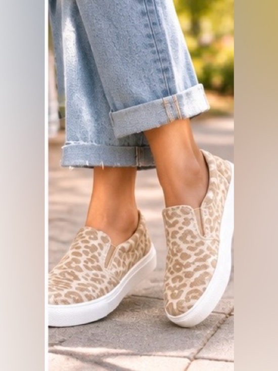 Meta Shoes - BNWB Slip-On Women's Leopard Print Sneakers